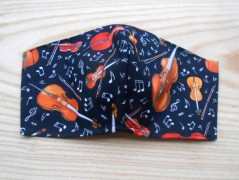 Náušnice fialové s černou (96/18)