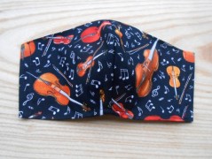 Náušnice fialové s černou (96/18)