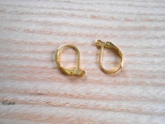 Náušnice fialové s černou (96/18)