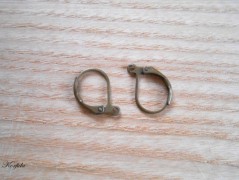 Náušnice fialové s černou (96/18)