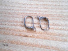 Náušnice fialové s černou (96/18)