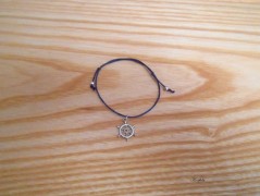 Náušnice fialové s černou (96/18)