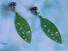 Náušnice fialové s černou (96/18)