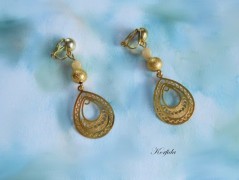 Náušnice fialové s černou (96/18)