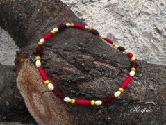 Náušnice fialové s černou (96/18)