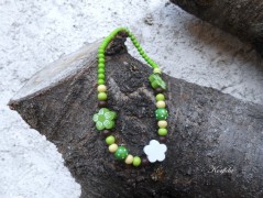 Náušnice fialové s černou (96/18)