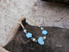 Náušnice fialové s černou (96/18)