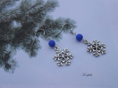 Náušnice fialové s černou (96/18)