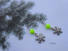 Náušnice fialové s černou (96/18)