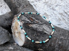 Náušnice fialové s černou (96/18)