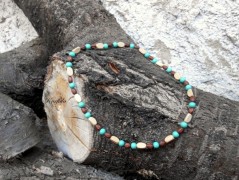 Náušnice fialové s černou (96/18)