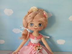 NÁVOD NA PANENKU LEVANDULKU (30 cm)