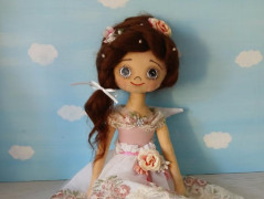 NÁVOD NA PANENKU LEVANDULKU (30 cm)