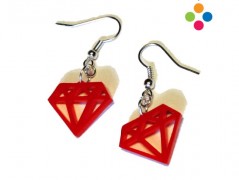 DIAMANT na krk :: červený