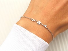 Zlatý korálkový náramek s perlou