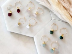 Zlatý korálkový náramek s perlou