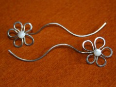 Náušnice  - Kočka černoočka - ocel