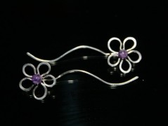 Náušnice  - Kočka černoočka - ocel