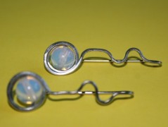 Náušnice  - Kočka černoočka - ocel