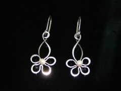 Náušnice  - Kočka černoočka - ocel