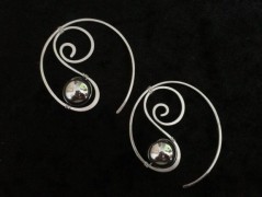 Náušnice  - Kočka černoočka - ocel