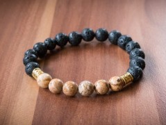 Energetický náramek-Howlit a Jaspis