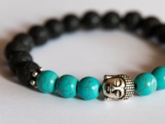 Energetický náramek-Howlit a Jaspis
