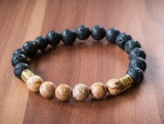 Energetický náramek-Howlit a Jaspis