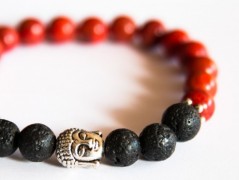 Energetický náramek-Howlit a Jaspis