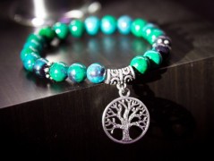 Energetický náramek-Howlit a Jaspis