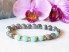 Energetický náramek-Howlit a Jaspis