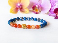 Energetický náramek-Howlit a Jaspis