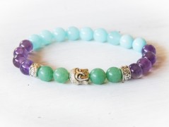 Energetický náramek-Howlit a Jaspis