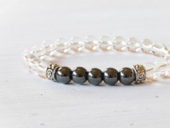 Energetický náramek-Howlit a Jaspis