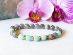 Energetický náramek-Howlit a Jaspis