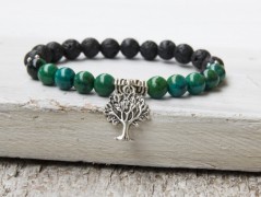 Energetický náramek-Howlit a Jaspis