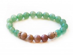 Energetický náramek-Howlit a Jaspis