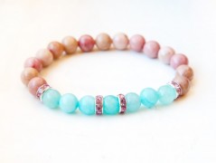 Energetický náramek-Howlit a Jaspis