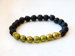 Energetický náramek-Howlit a Jaspis