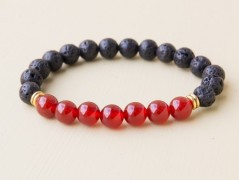 Energetický náramek-Howlit a Jaspis