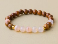 Energetický náramek-Howlit a Jaspis