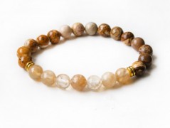 Energetický náramek-Howlit a Jaspis