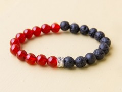 Energetický náramek-Howlit a Jaspis