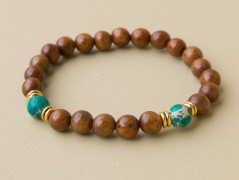 Energetický náramek-Howlit a Jaspis
