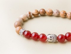 Energetický náramek-Howlit a Jaspis