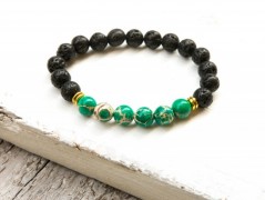 Energetický náramek-Howlit a Jaspis