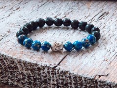 Energetický náramek-Howlit a Jaspis