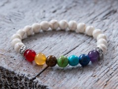 Energetický náramek-Howlit a Jaspis