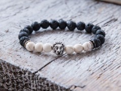 Energetický náramek-Howlit a Jaspis