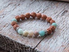 Energetický náramek-Howlit a Jaspis